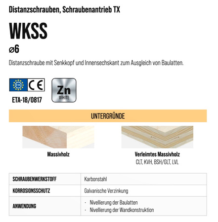 Justierschraube 6x100