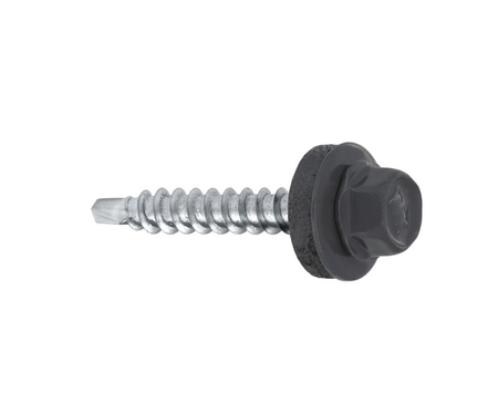 ETANCO Selbstbohrschrauben Trapezblechschrauben RAL 7024 4,8 x 35 mm 250 Stk.