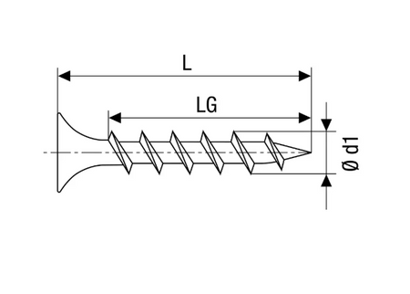 SPAX Trockenbauschrauben GIX-B 3,9x55 für Holz