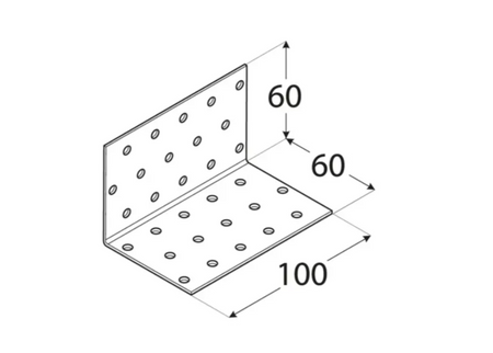 KM6 Winkelverbinder 60x60x100x2,0