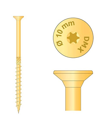 DOMAX Senkkopfschrauben 10x360