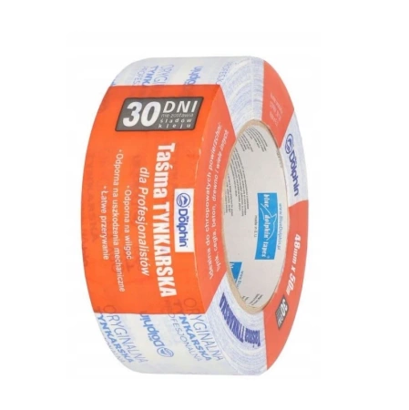 Blue Dolphin 30 Tage Profi-Putzband Abdeckband Stuckateurband 48 mm x 50 m